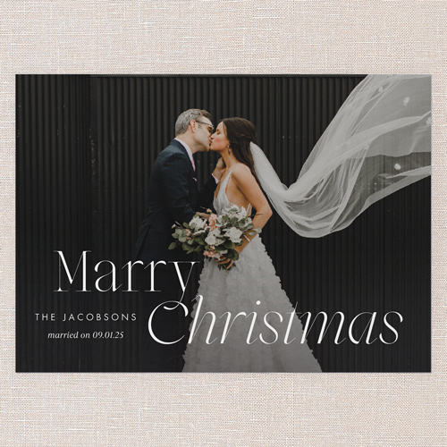 Timeless Taste Holiday Card, White, 5x7 Flat, Christmas, Standard Smooth Cardstock, Square, White