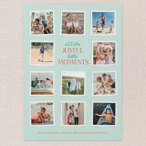 Joyful Highlights Holiday Card, Green, 5x7 Flat, Holiday, Matte, Signature Smooth Cardstock, Square, Mint