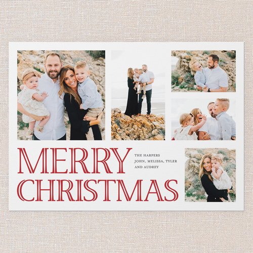 Grand Statement Holiday Card, Red, 5x7 Flat, Christmas, Standard Smooth Cardstock, Square, Apple