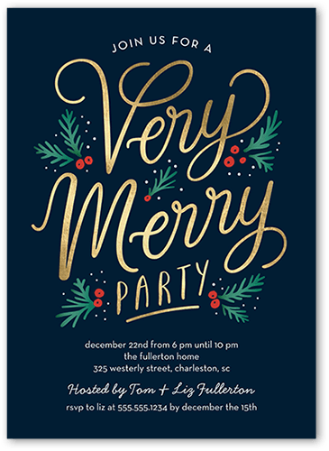Family Holiday Invitations