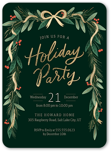Rustic Holiday Invitations