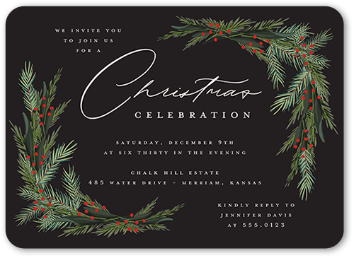 Holiday Office Christmas Party Invitations