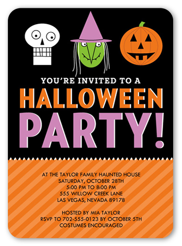 Spooky Soiree Halloween Eve Invitation | Shutterfly