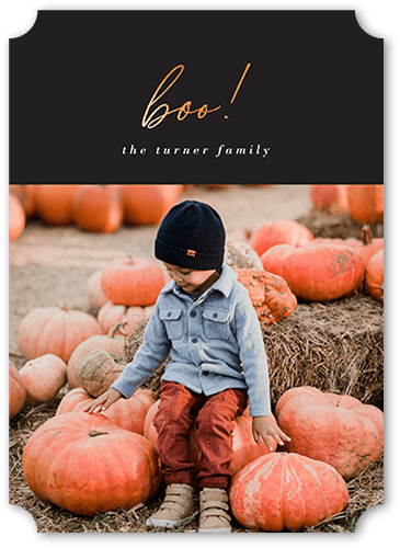 Clean Boo Halloween Card, Grey, 5x7 Flat, Matte, Signature Smooth Cardstock, Ticket
