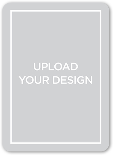 Upload Your Own Design Wedding Announcement, White, 100% Recycled Cardstock , Rounded