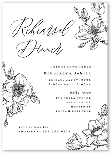 Elegant Dinner Invitations