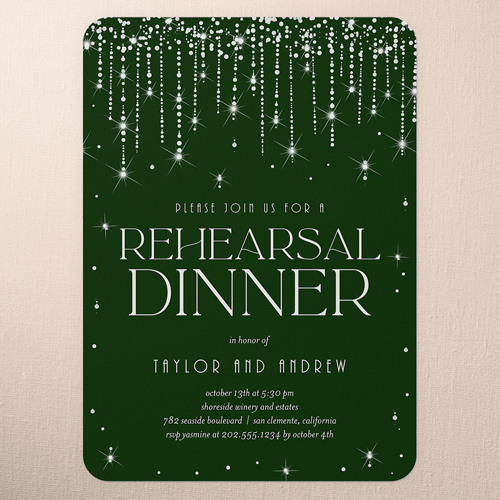 Matte Rehearsal Dinner Invitation