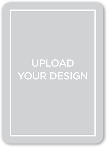 Upload Your Own Design Easter Card, White, Pearl Shimmer Cardstock, Rounded