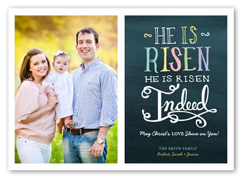 Splendid Moment Easter Card, Blue, Matte, Signature Smooth Cardstock, Square