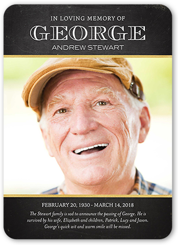 Loving Chalkboard Personalized Sympathy Thank You Cards Shutterfly