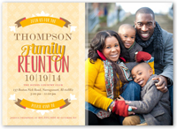 reunion banner summer invitation 5x7 flat