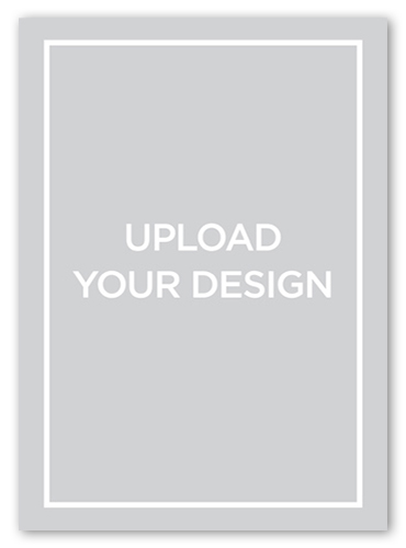 Upload Your Own Design Christmas Card, White, Luxe Double-Thick Cardstock, Square