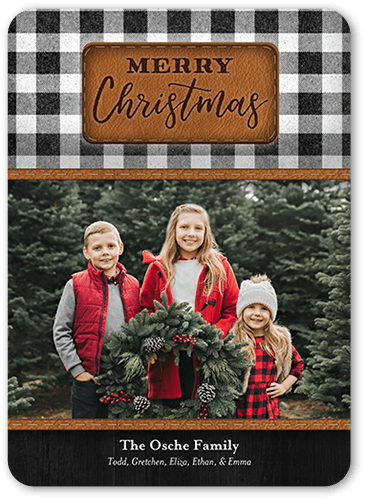 shutterfly christmas cards 2020 Stitched Greetings 5x7 Stationery Card By Yours Truly Shutterfly shutterfly christmas cards 2020