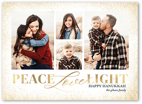 Tranquillity Affection Light Hanukkah Card, White, 5x7 Flat, Hanukkah, Matte, Signature Smooth Cardstock, Square