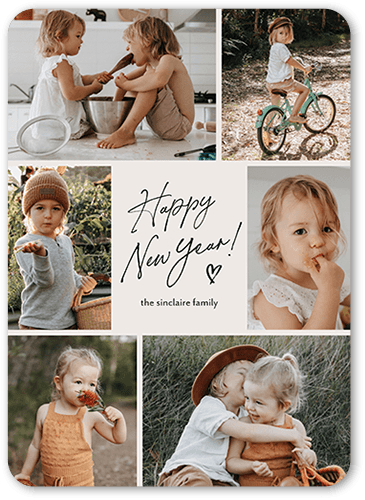 White New Year's Cards