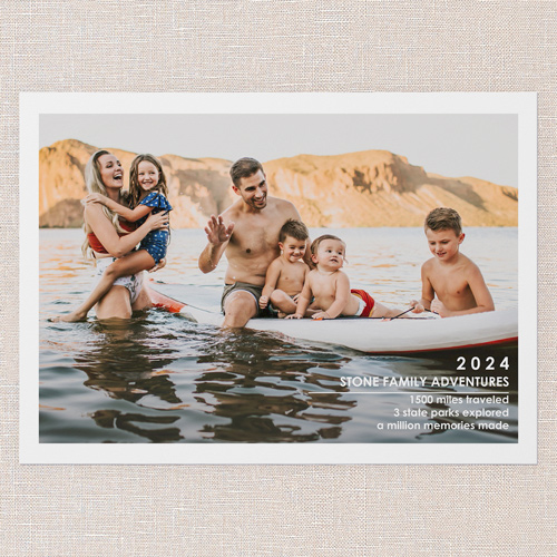 Family Moment New Year's Card, White, 5x7 Flat, Write Your Own, Matte, Signature Smooth Cardstock, Square