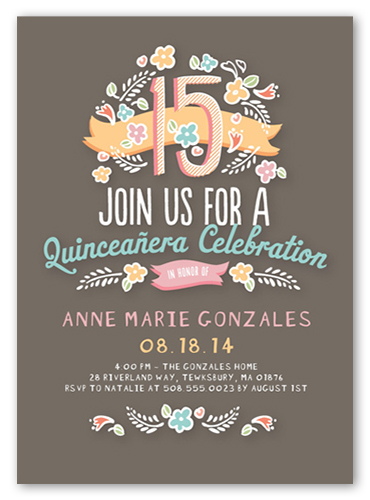 Fifteen Party Invitations 8