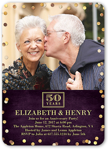  50th Wedding Anniversary Invitations Shutterfly 
