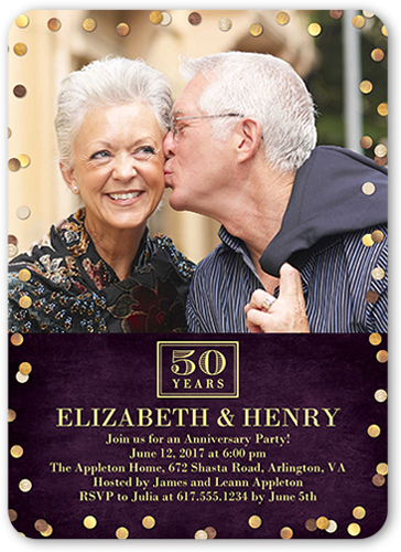 50th Wedding Anniversary Invitations Shutterfly 50th Wedding Anniversary Invitations Shutterfly