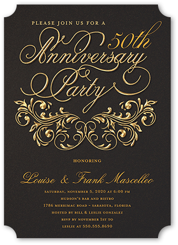 anniversary invitations