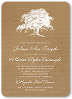 rustic statement wedding invitation 5x7 flat