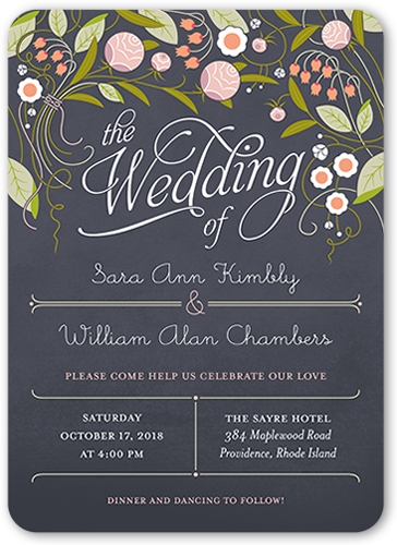 Forever Love 5x7 Wedding Invitations | Shutterfly