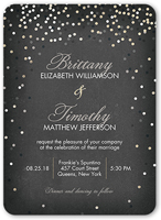 shimmering celebration wedding invitation 5x7 flat