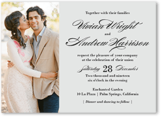 grandeur affair wedding invitation