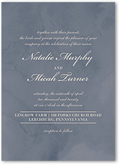 marbled devotion wedding invitation 5x7 flat
