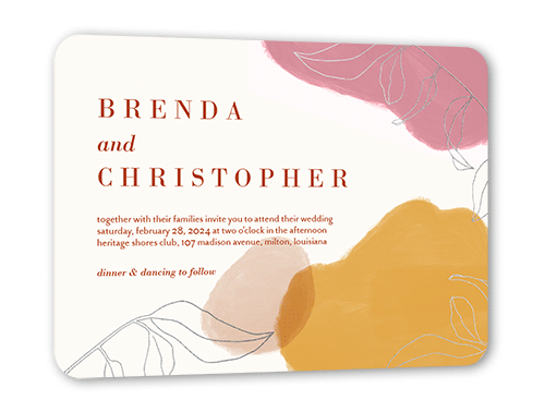 Orange Wedding Invitations | Shutterfly