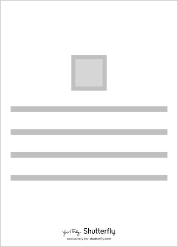 Upload Your Own Design 5x7 Stationery Card by Yours Truly | Shutterfly
