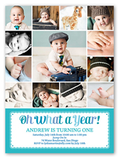 Baby Boy S First Birthday Invitations Shutterfly