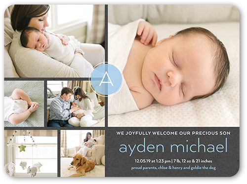 simple birth announcement