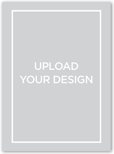 Upload Your Own Design Baptism Invitation, White, Pearl Shimmer Cardstock, Square