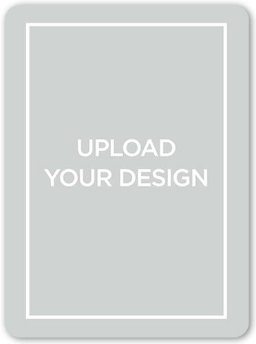 Upload Your Own Design Graduation Announcement, White, Signature Smooth Cardstock, Rounded