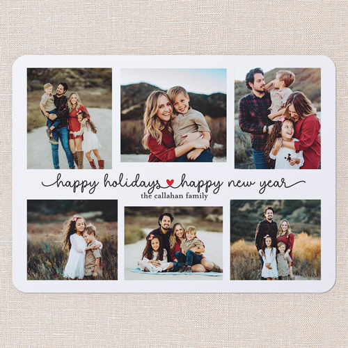 Cherished Start Holiday Card, White, 6x8 Flat, Holiday, Signature Smooth Cardstock, Rounded, White