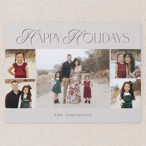 Serene Simplicity Holiday Card, Beige, 6x8 Flat, Holiday, Signature Smooth Cardstock, Square, Wheat