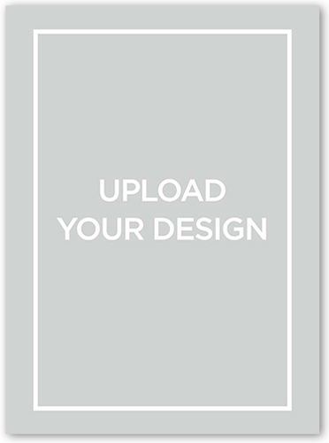 Upload Your Own Design Valentine's Card, White, Luxe Double-Thick Cardstock, Square