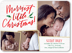 holiday birth announcement cards