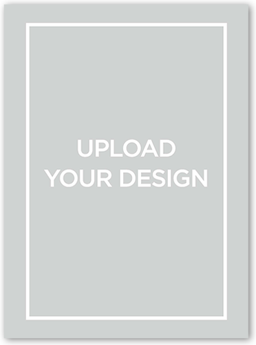 Upload Your Own Design Father's Day Card, White, Pearl Shimmer Cardstock, Square, White