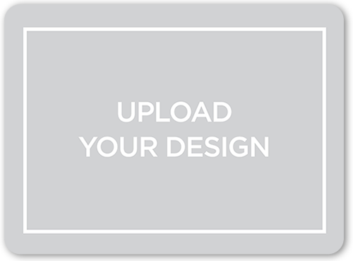 Upload Your Own Design Custom Greeting Card, White, Matte, Signature Smooth Cardstock, Rounded