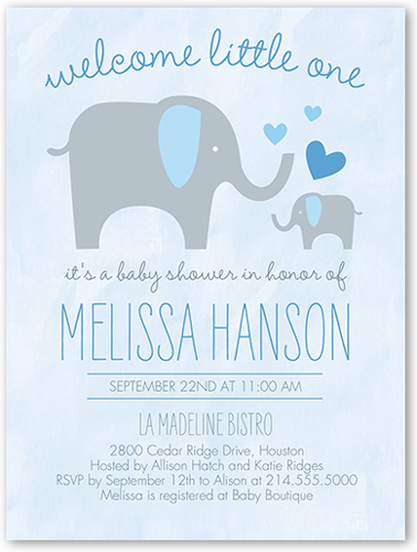 Sweet Elephant Custom Baby Shower Invitations Shutterfly