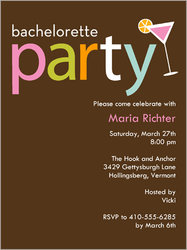 Bachelorette And Bachelor Party Together Invitations 7