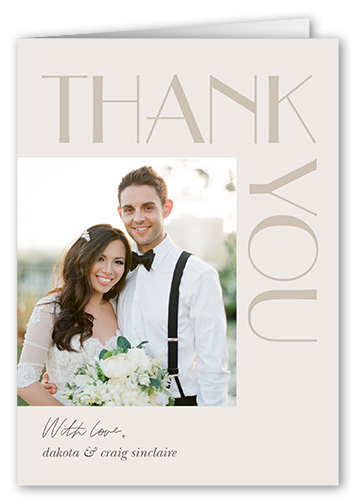Enchanted Event Thank You Card, Gray, 3x5, Matte, Folded Smooth Cardstock