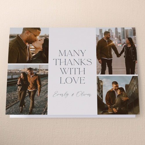 Forever We Do Wedding Thank You Card, Gray, 3x5, Write Your Own Greeting, Matte, Folded Smooth Cardstock