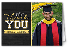 Thank you Cards for Graduation Personalized Thank You Photo Graduation Thank you Cards
