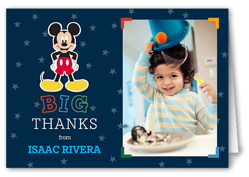 Disney Mickey Mouse One Thank You Card