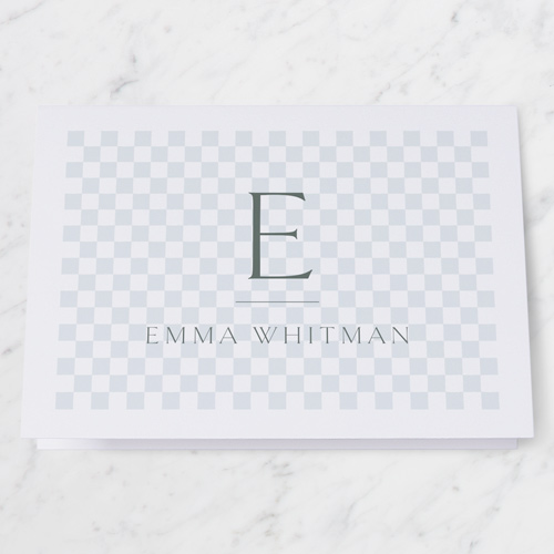 Checkerboard Decoration Personal Stationery