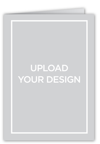 Upload Your Own Design Moving Announcement, White, Matte, Folded Smooth Cardstock, Square