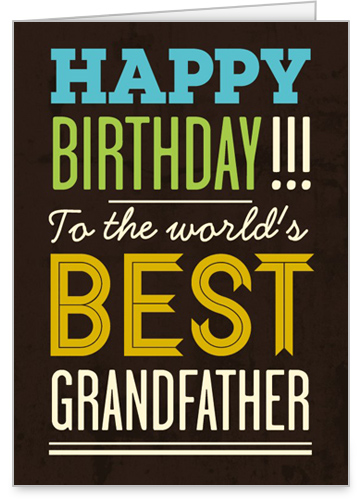 Best Grandpa 5x7 Greeting Card | Birthday Cards | Shutterfly